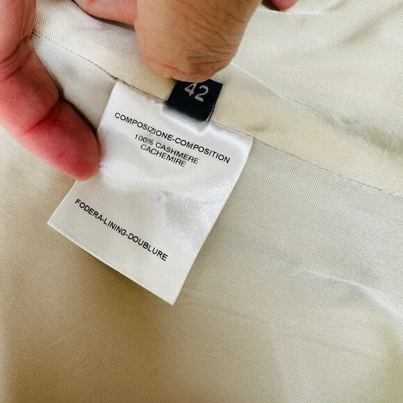 Alexander McQueen Taupe Cashmere Double Button Jacket 42 / 8 - Picture 11 of 16